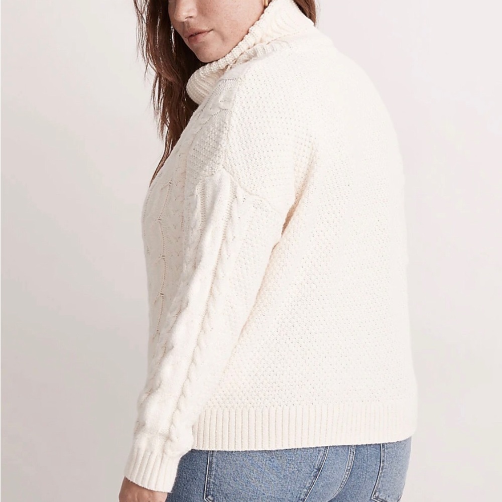 Madewell Cream Turtleneck Sweater - Picture 4 of 5